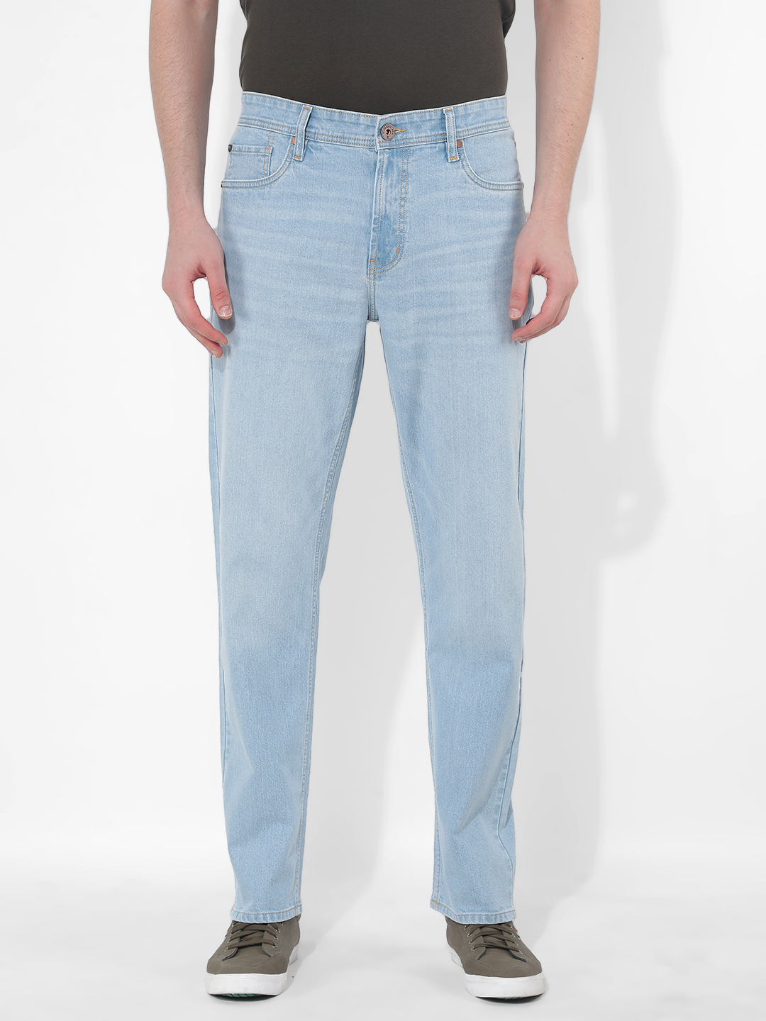 Numero Uno Men Solid Blue Jeans